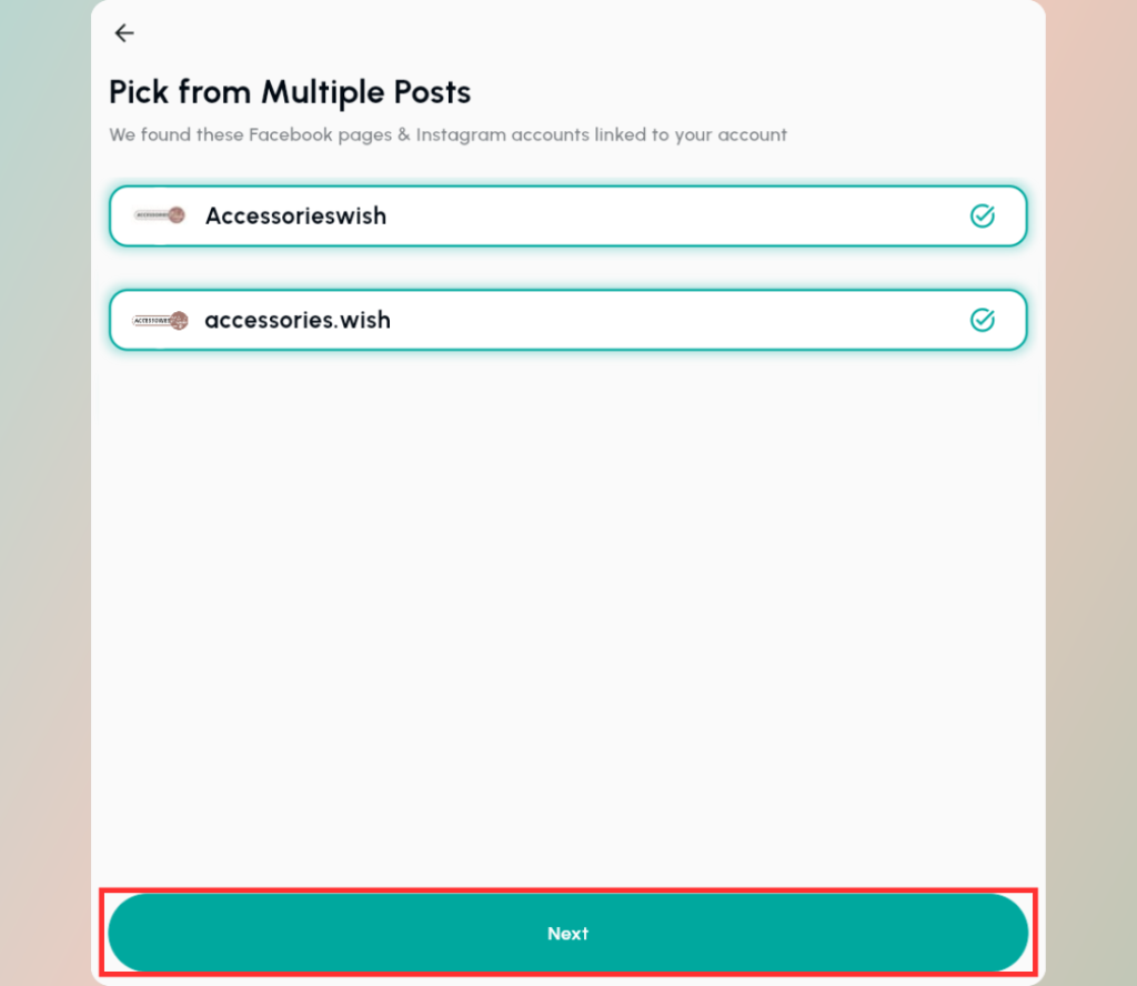 The pages that you selected to pick from