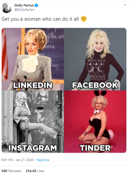 Dolly Parton went viral with this post on Instagram